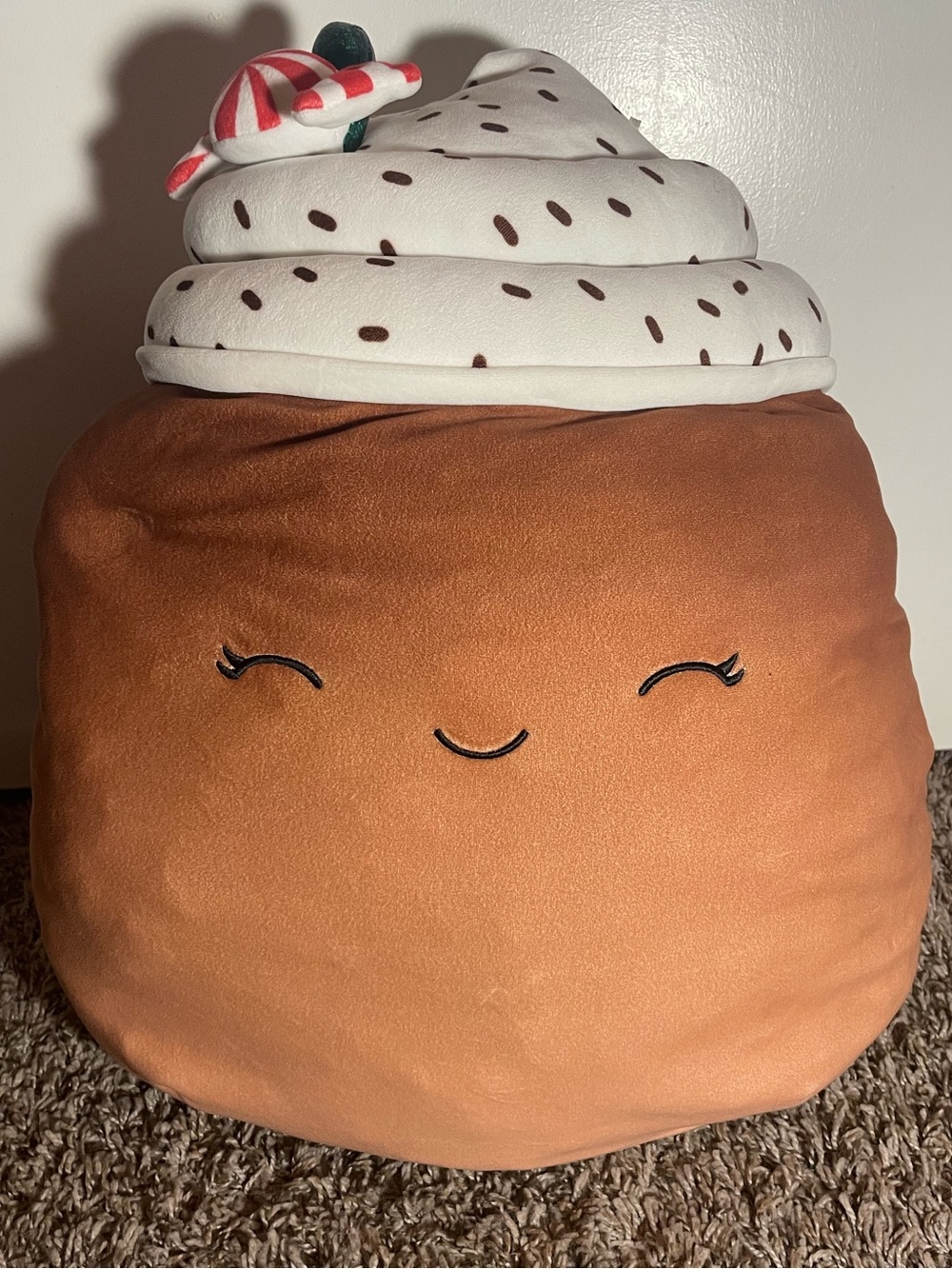 Squishmallow Marsha The Peppermint Latte Frappe Hot Chocolate 20"